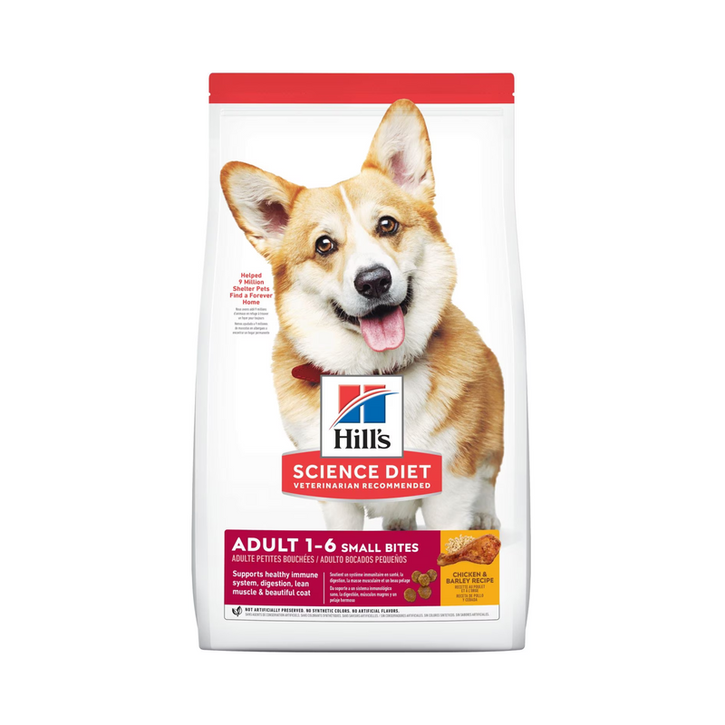 Hill's Science Diet Small Bites Chicken & Barley Adult 1-6 Dry Dog Food