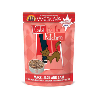 Weruva Cats In the Kitchen Salmon, Mackerel & Skipjack Tuna Cat Pouch