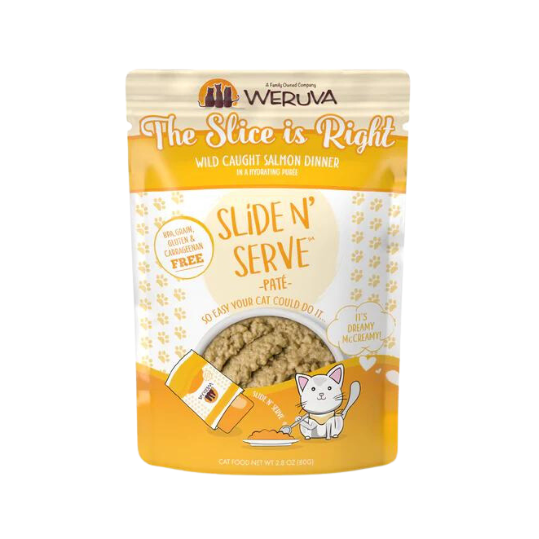 Weruva Slide N' Serve The Slice Is Right Salmon Pate Cat Pouch