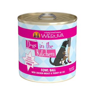 Weruva Dogs In The Kitchen Fowl Ball Chicken Breast & Turkey Wet Dog Food