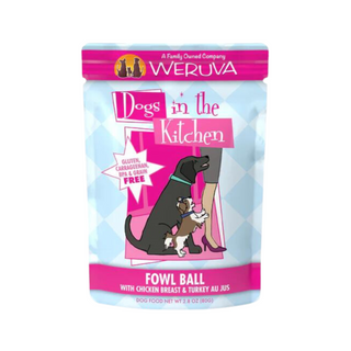 Weruva Dogs In The Kitchen Fowl Ball Chicken Breast & Turkey Wet Dog Food