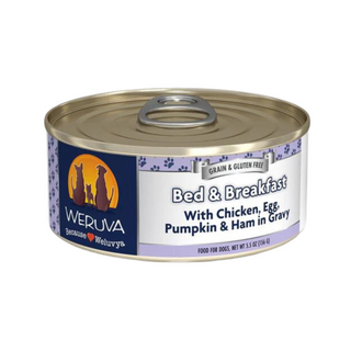 Weruva Bed & Breakfast Chicken, Egg, Pumpkin & Ham Dog Canned