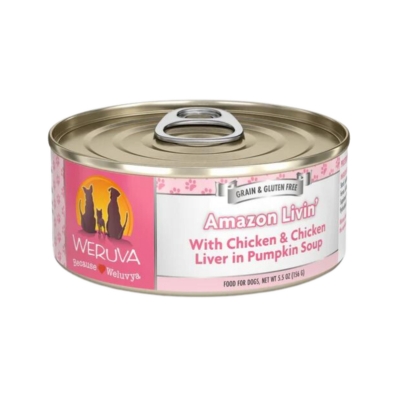 Weruva Amazon Liver Chicken & Chicken Liver In Pumpkin Soup Dog Canned
