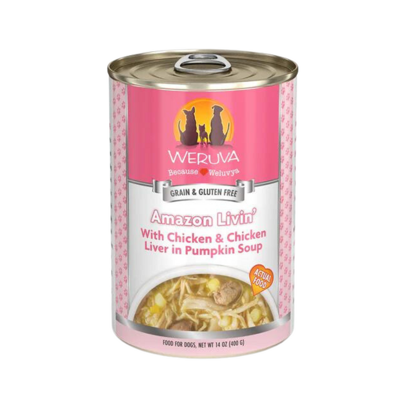 Weruva Amazon Liver Chicken & Chicken Liver In Pumpkin Soup Dog Canned