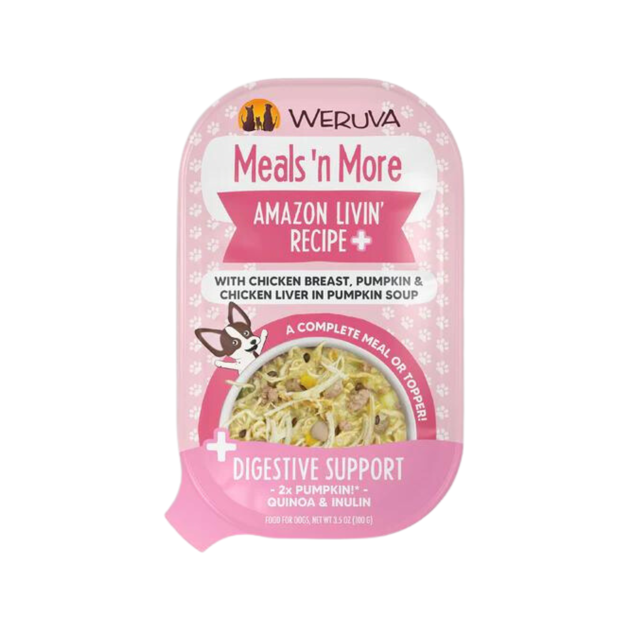 Weruva Meal's N' More Amazon Livin' Recipe Plus Digestive Support Dog Cup