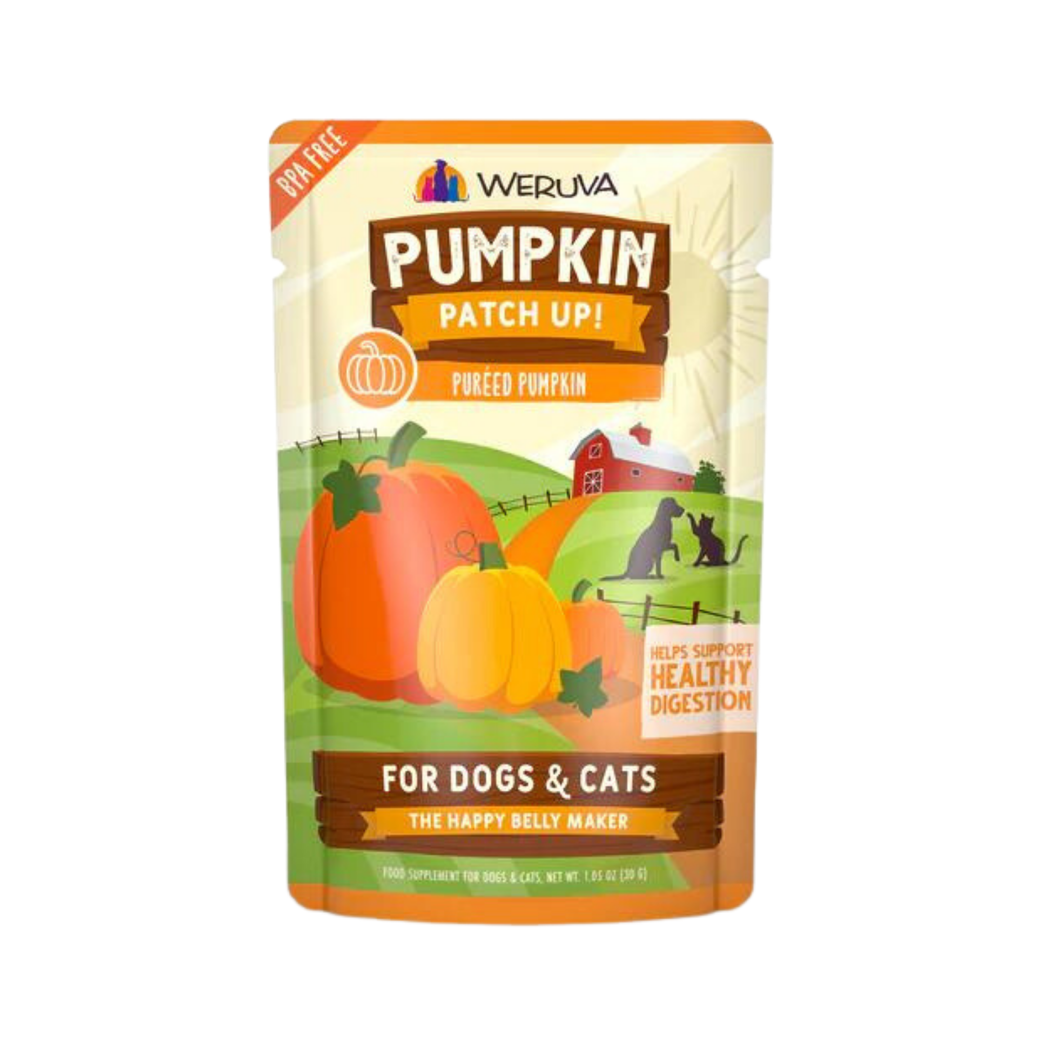 Weruva Pumpkin Patch Up Pureed Pumpkin Happy Belly Maker For Dogs & Cats