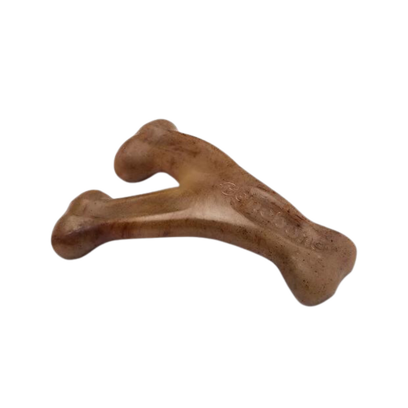 BeneBone Durable Bacon Wishbone Dog Chew