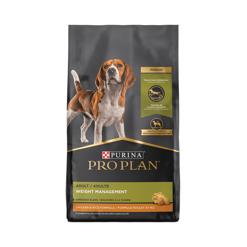 Pro Plan Shredded Chicken & Rice Weight Management Dry Dog Food