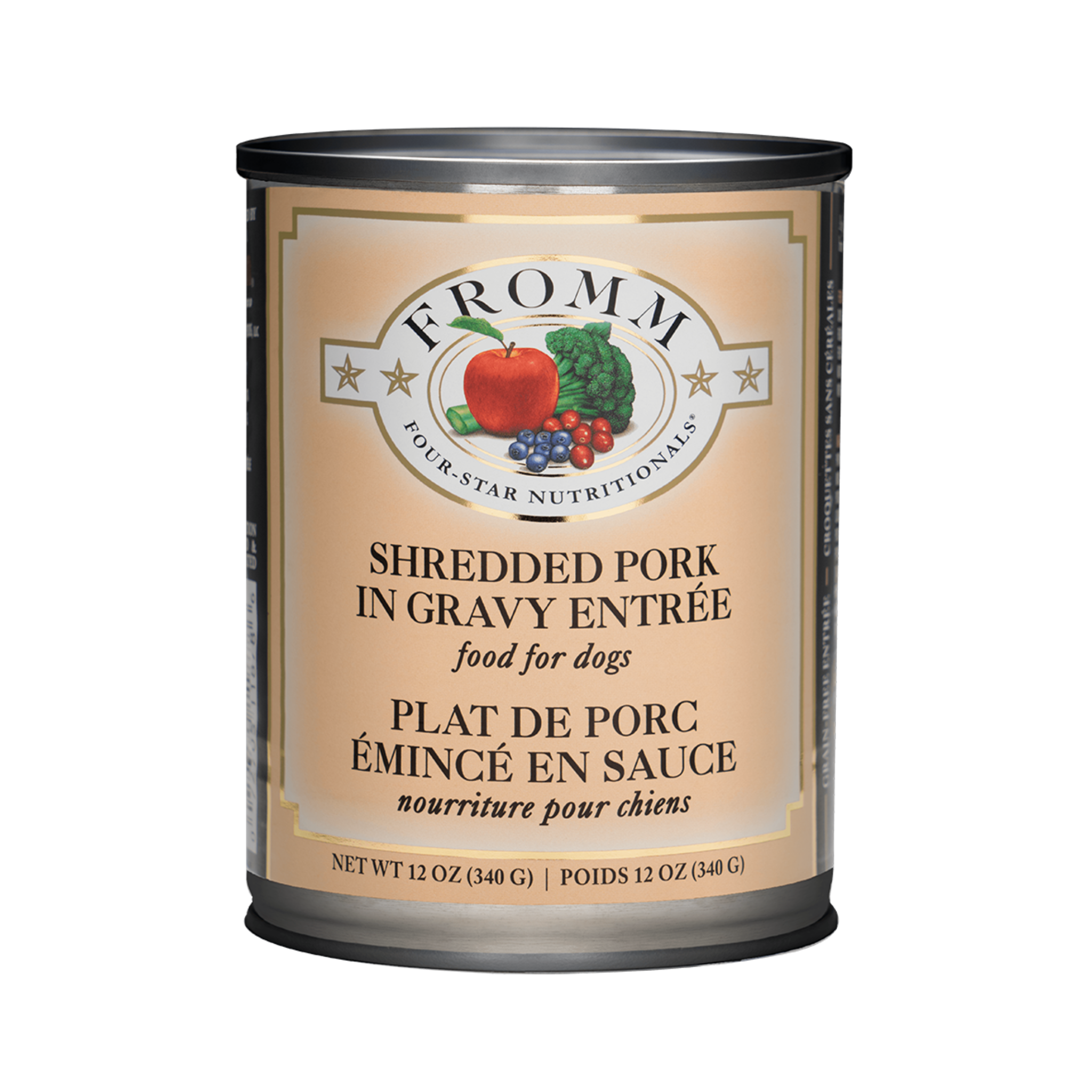Fromm 4 Star Shredded Pork In Gravy Dog Canned
