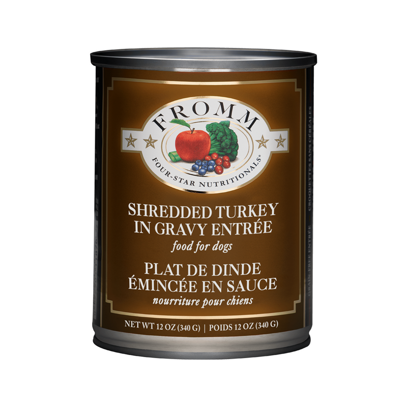 Fromm 4 Star shredded Turkey In Gravy Dog Canned