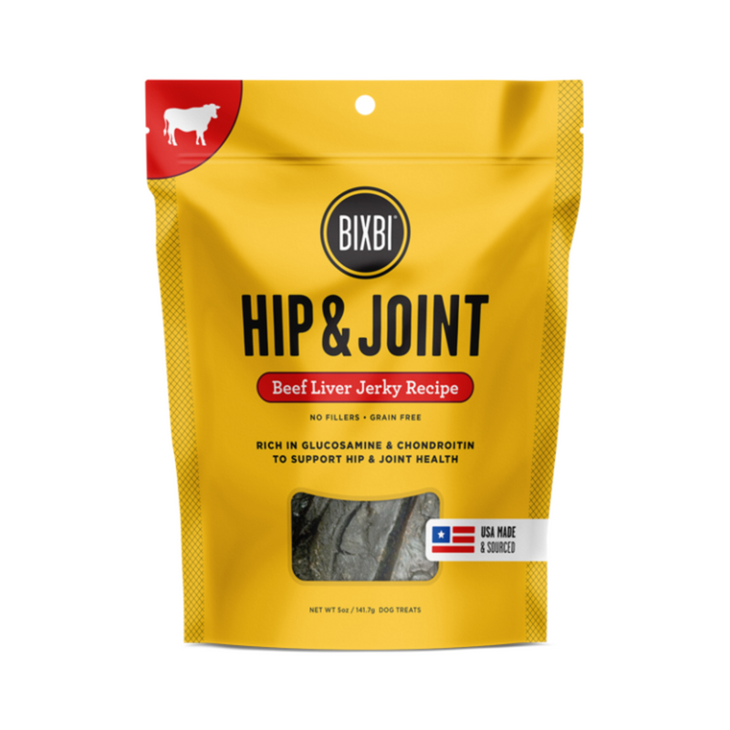 Bixbi Hip & Joint Jerky Beef Liver Dog Treats