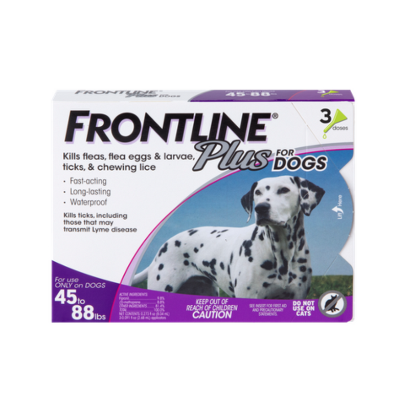 Frontline Plus for Dogs 45-88lbs.