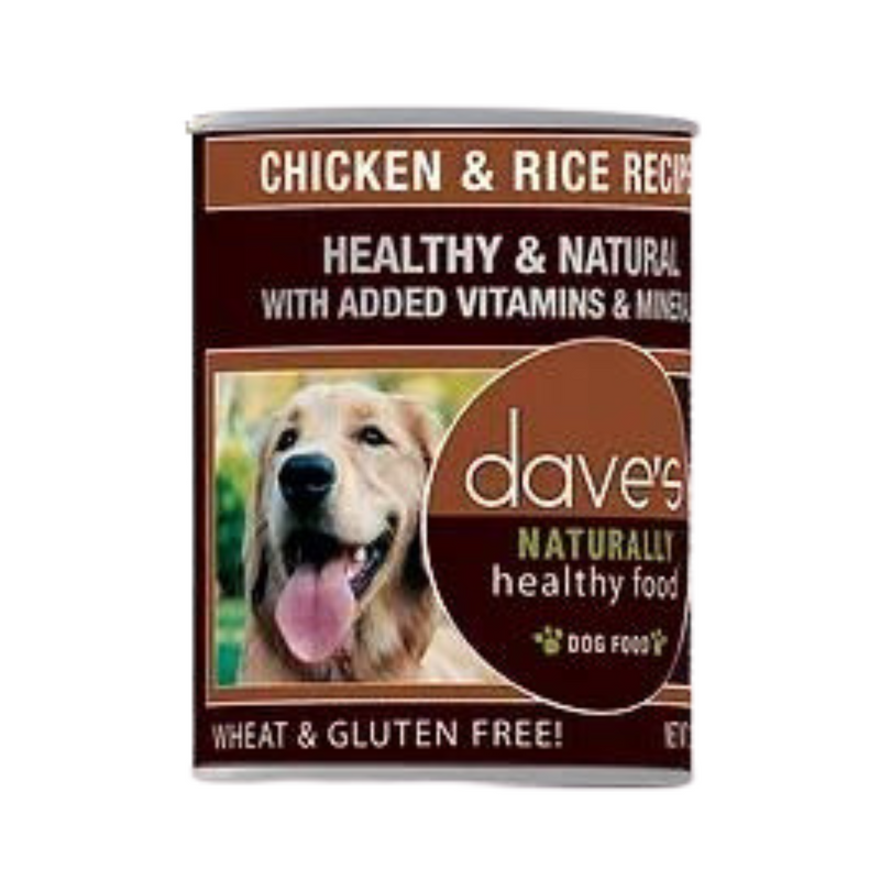 Dave's Naturally Healthy Chicken and Rice Dog Canned