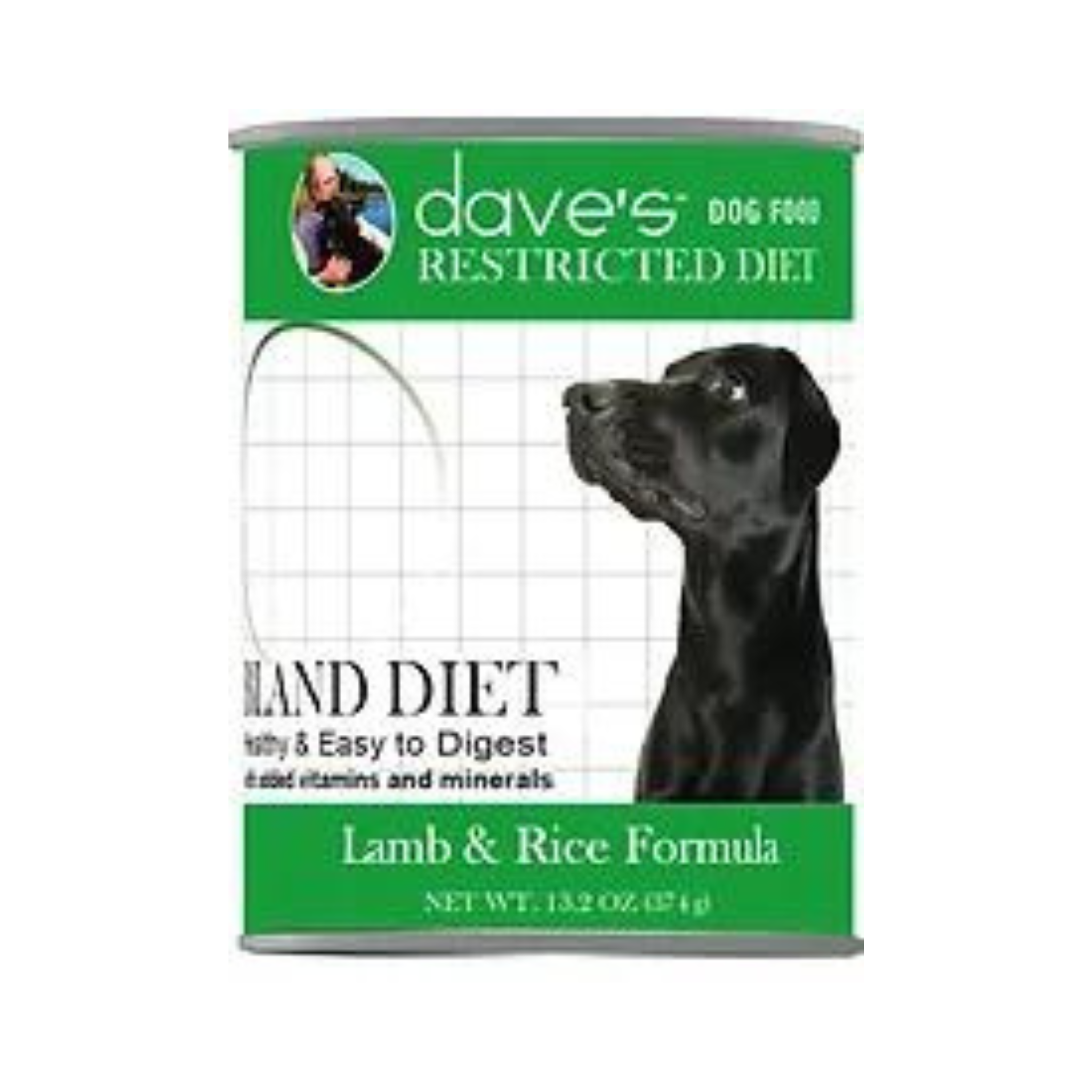 Daves Restricted Diet Lamb and Rice Dog Canned