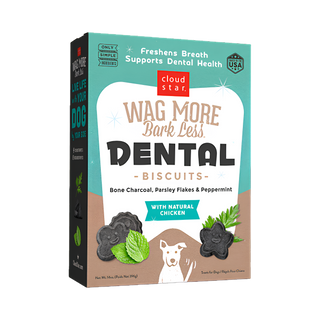 Wag More Bark Less Chicken Charcoal Parsley & Mint Dental Biscuits