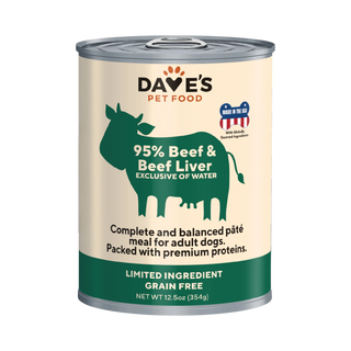 Dave's 95% Beef & Beef Liver Wet Dog Food