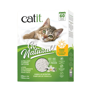 Catit Go Natural! Bamboo Power Ultra-Light Clumping Cat Litter Vanilla