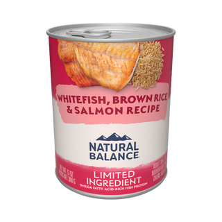 Natural Balance Whitefish, Salmon & Brown Rice Wet Dog Food