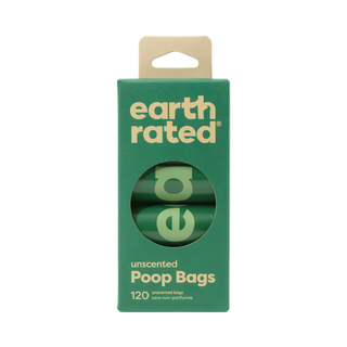Earth Rated Unscented 8 Refill Rolls Poop Bags 120
