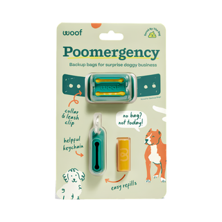 Woof Dog Waste Poomergency Poop Bag