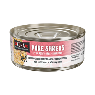 Koha Pure Shreds Chicken & Salmon Wet Cat Food