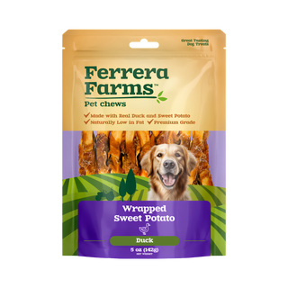 Ferrera Farms Duck Wrapped Sweet Potato Dog Treat