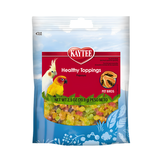 Kaytee Healthy Toppings Papaya Bits for All Pet Birds