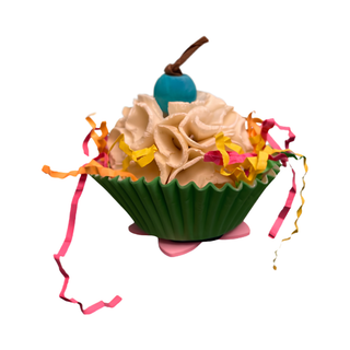A & E Cages Happy Beaks Sweet Tweets Cupcake Foot Bird Toy