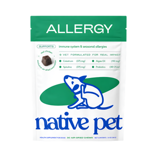 Native Pet Allergy & Immune Organic Probiotic & Colostrum Supplement for Dogs