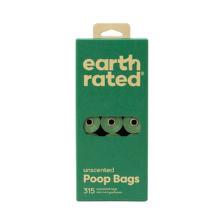 Earth Rated Unscented 21 Refill Rolls Poop Bags 315