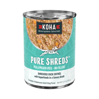 Koha Pure Shreds Shredded Duck Entrée Wet Dog Food