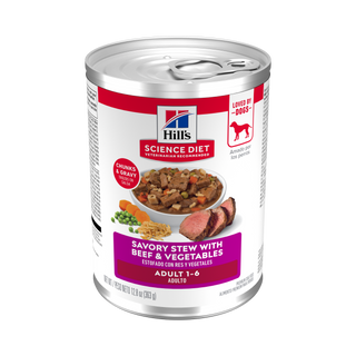 Hill's Science Diet Adult Savory Stew with Beef & Vegetables Wet Dog Food