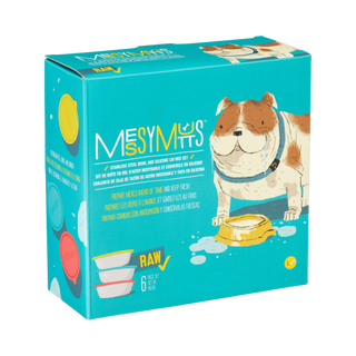 Messy Mutt Silicone Bowl Set With Lids