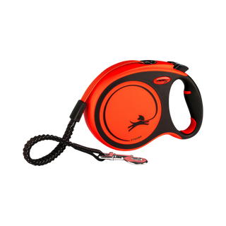 Flexi Retractable Xtreme Tape Leash Black & Orange