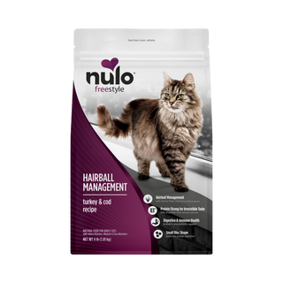 Nulo Freestyle Hairball Management Grain Free Turkey & Cod Dry Cat Food