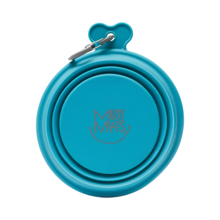 Messy Mutt's Collapsible Silicone 3 Cup Feeder Bowl
