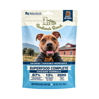 Badlands Ranch Superfood Complete Raw Coated Morsels Chicken Air Dried Dog Food