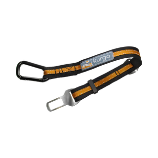 Kurgo Direct to Seatbelt Tether Black/Orange