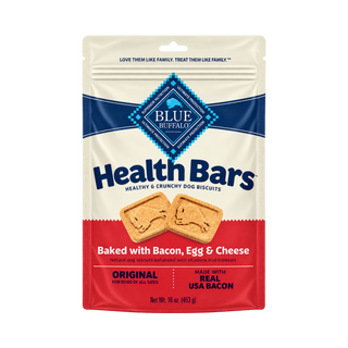Blue Health Bar Baked Dog Treat