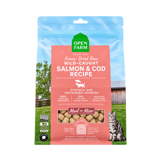 Open Farm Salmon & Cod Raw Morsels Freeze Dried Cat Food