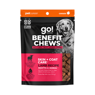 Petcurean Go! Solutions Benefit Chews Skin + Coat Care Lamb Dog Treats