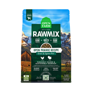 Open Farm RawMix Grain-Free Prairie Recipe Freeze Dried Dog Food
