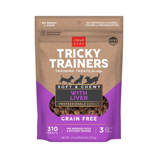 Cloud Star 12 oz Tricky Train Gluten Free Liver Dog Treat