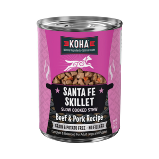 Koha Santa Fe Skillet Slow Cooked Stew Beef & Pork Recipe Wet Dog Food