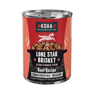 Koha Lone Star Brisket Slow Cooked Stew Beef Recipe Wet Dog Food