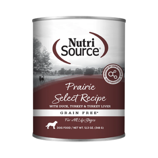 Nutrisource Grain Free Prairie Select Duck, Turkey & Turkey Liver Wet Dog Food