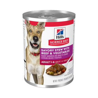 Hill's Science Diet Adult Savory Stew with Beef & Vegetables Wet Dog Food