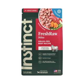 Instinct FreshRaw Grass Fed Beef Medallions Frozen Dog Food