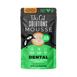 Tiki Cat Solutions Mousse Dental Chicken in Broth Wet Cat Food