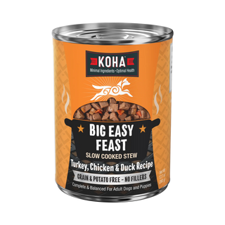 Koha Big Easy Feast Slow Cooked Stew Turkey, Chicken, & Duck Wet Dog Food